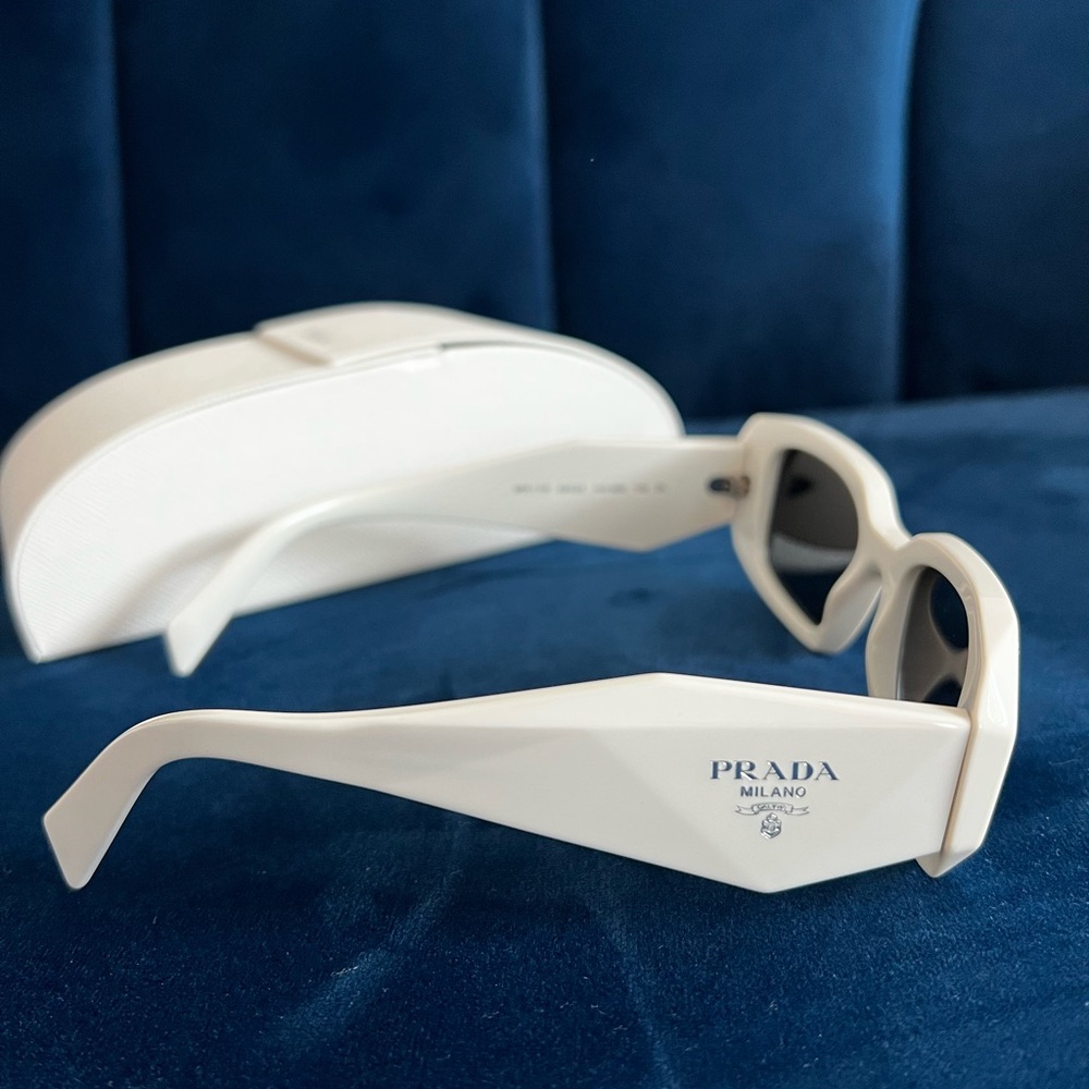 Like New Prada White Sunglasses